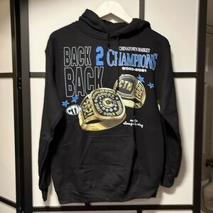 Chinatown Market Back 2 Back Champions Black Hoodie Unisex Size Small - NEW!